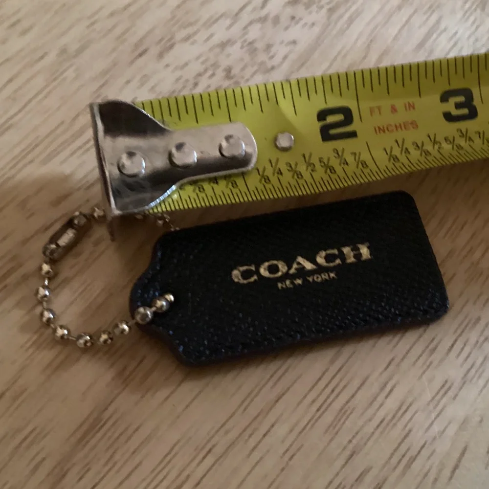 Coach Black Bag Tag/Hang Tag